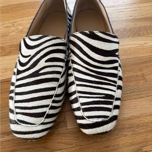 Banana Republic Zebra Print Loafers